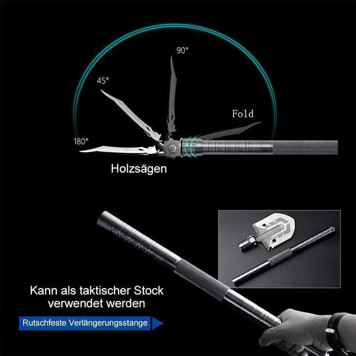 Lisslune | Portable Military Folding Shovel Outdoor Multipurpose Spade