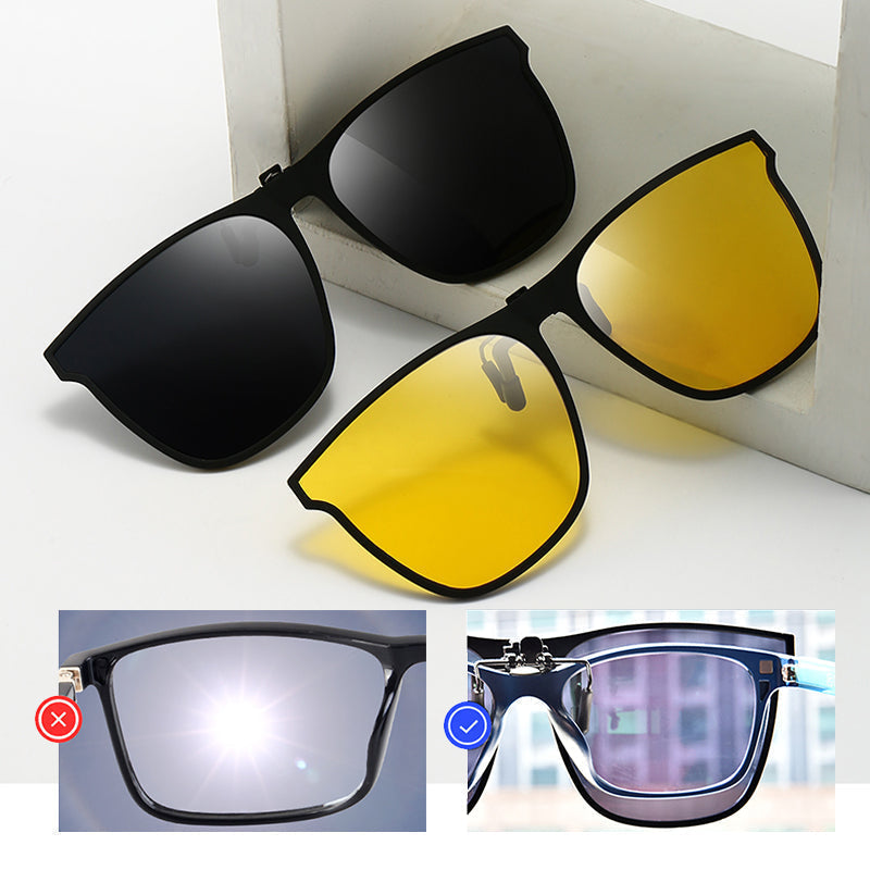 Lisslune | New polarized clip-on folding sunglasses