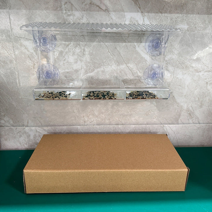 Lisslune | Outdoor Clear-Window-Suction-Cup-Birdhouse
