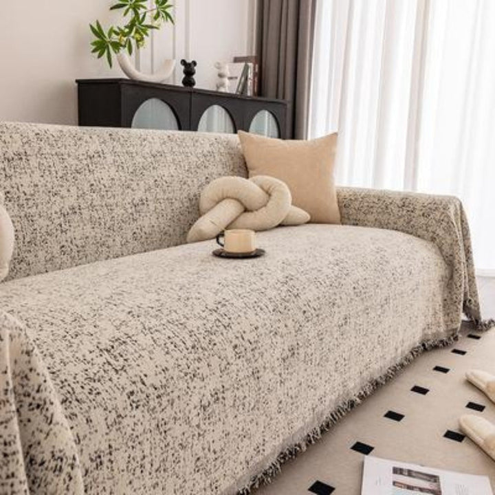 Lisslune | Speckled Pattern Chenille Sofa Cover