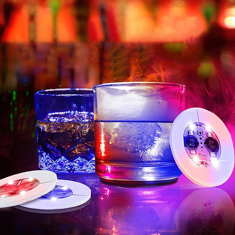 Lisslune | LED glowing bottle stickers and coasters