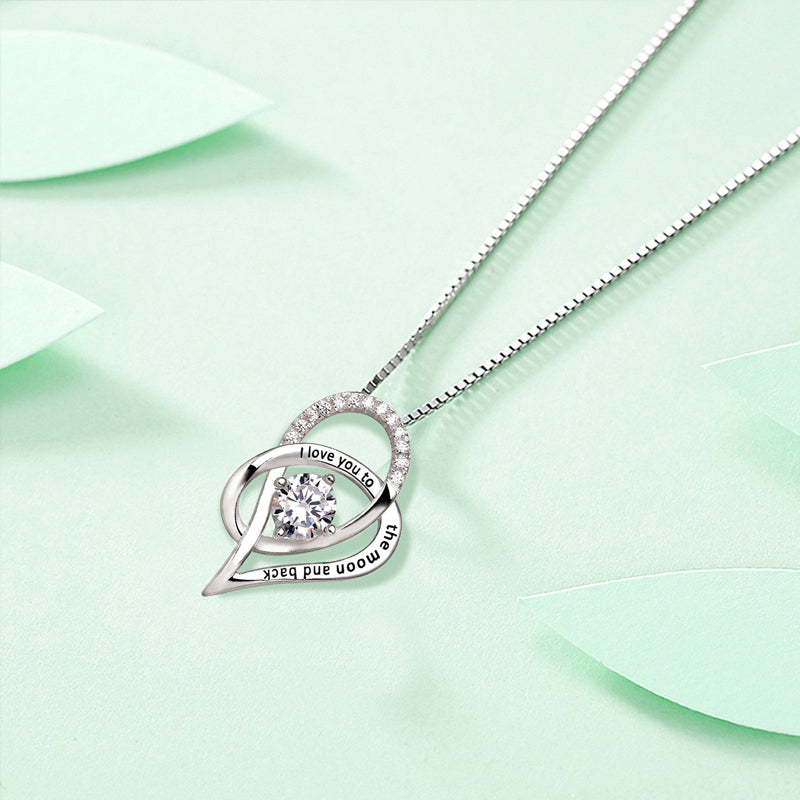 Lisslune | Letter Heart Necklaces for Mom