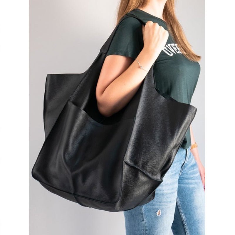 Lisslune | Oversized Leather Weekend Bags