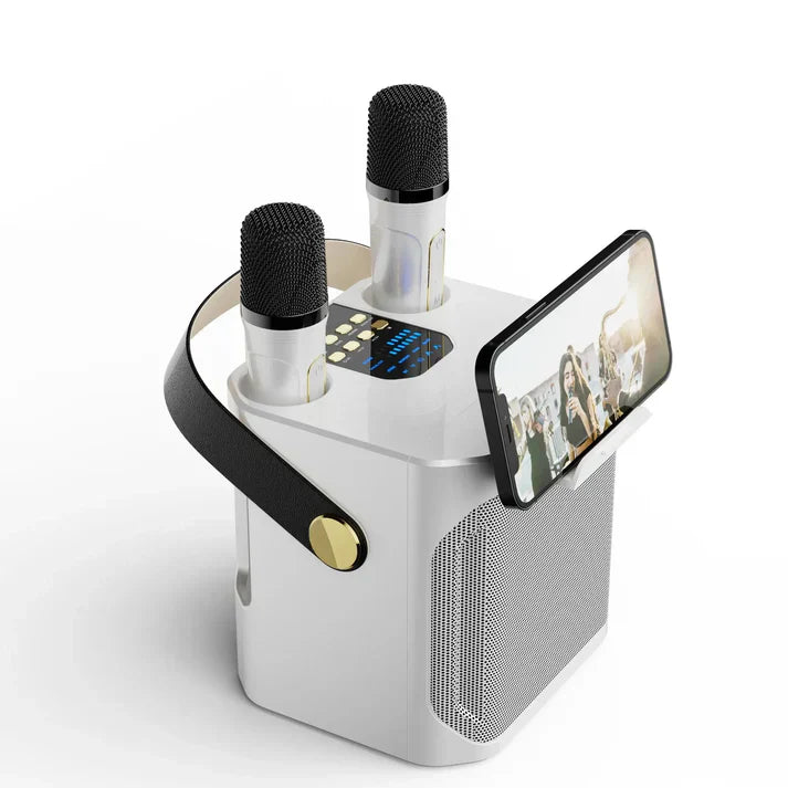 Lisslune | SoundJoy Karaoke Speaker – Portable Bluetooth Boombox with 360 Surround