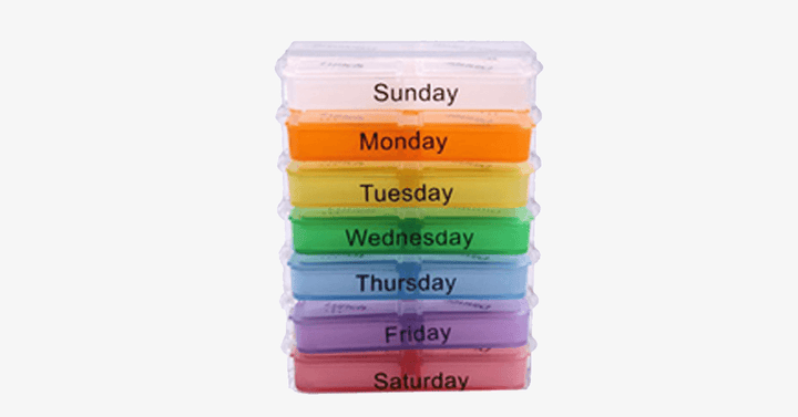 Lisslune | Compact weekly tablet organizer