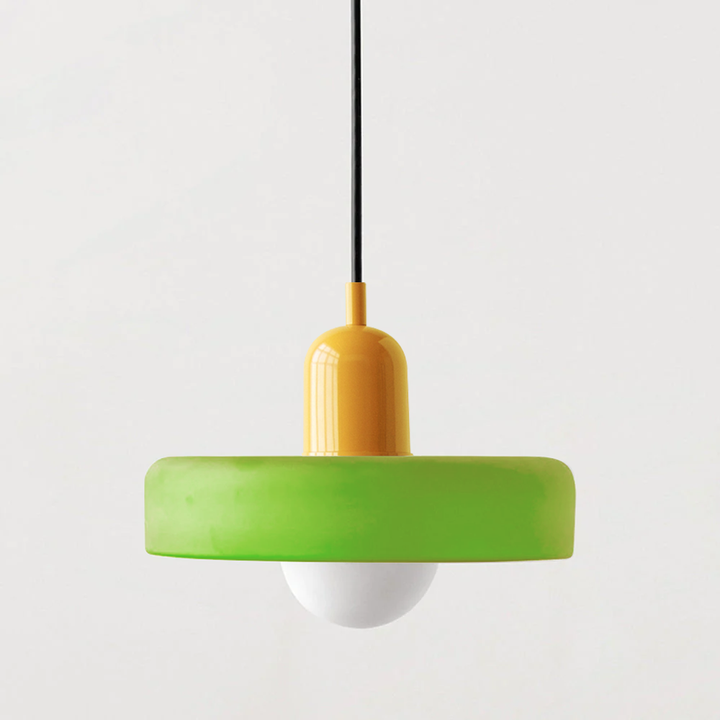Lisslune | Bauhaus Colored Glass Pendant Light