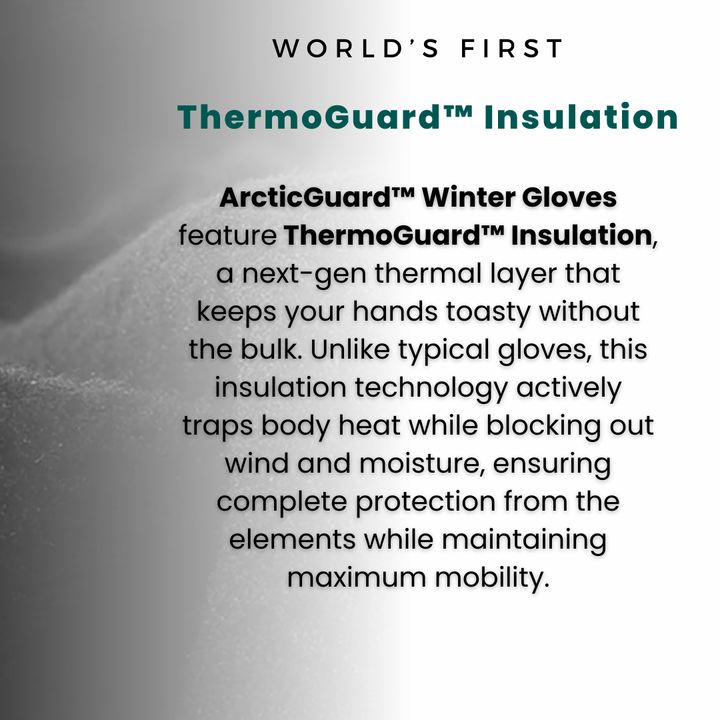 Lisslune | Warm Waterproof Gloves: Thermal Gloves with Touch Screen | Biking, Golf, Raynaud's, and Winter Sports