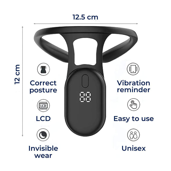 Lisslune | Posture Corrector for Neck and Back Support | Real-Time Feedback for Spine Alignment and Improved Posture