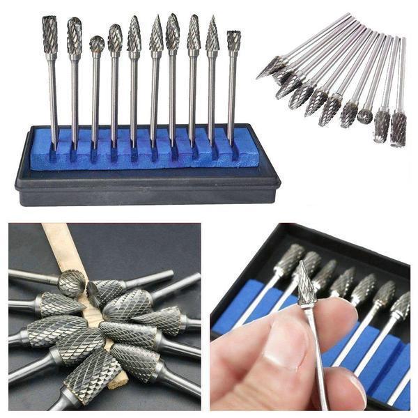 Lisslune | 10 in 1 Tungsten Steel Grinding Head (10PCS)