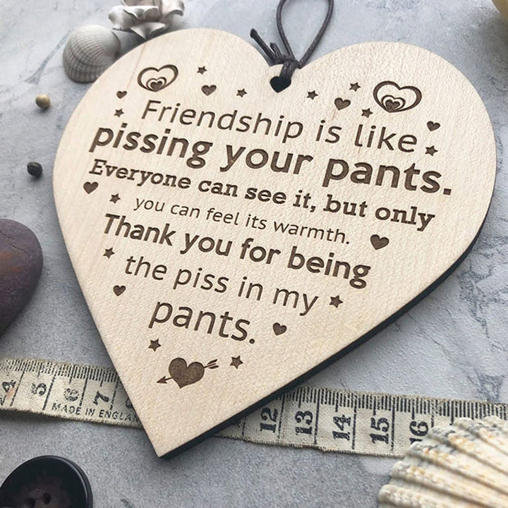 Lisslune | Friendship Wood Pendant Christmas Tree Decor (3 Pieces)