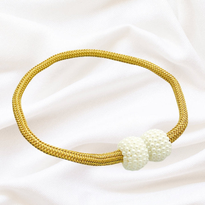 Lisslune | Magnetic Pearl Curtain Tie Back | 2pcs Set