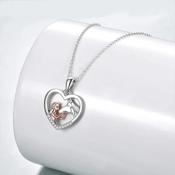 Lisslune | Girl and Horse Necklace Chain