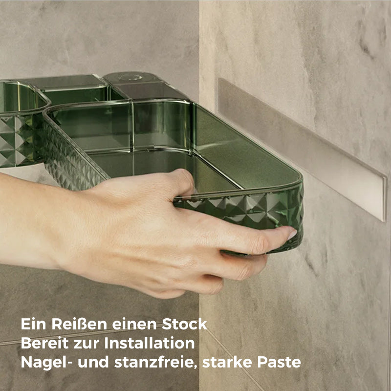 Lisslune | Multifunctional, wall-mounted, rotatable U-shaped storage corner shelf