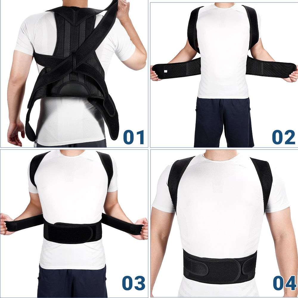 Lisslune | Posture Corrector Back Brace – Adjustable Lumbar Support Belt for Back Pain Relief & Spine Alignment | Unisex UK