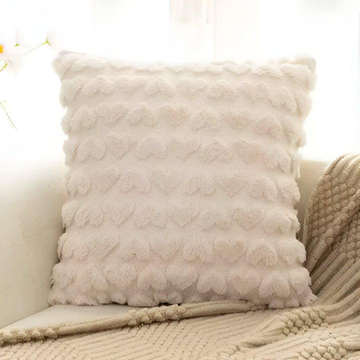 Lisslune | Plush Heart Cushion Cover