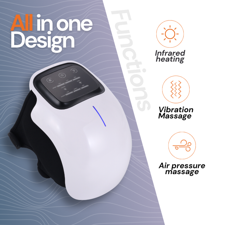 Lisslune | Knee Massager with Red Light Therapy for Pain Relief and Muscle Recovery