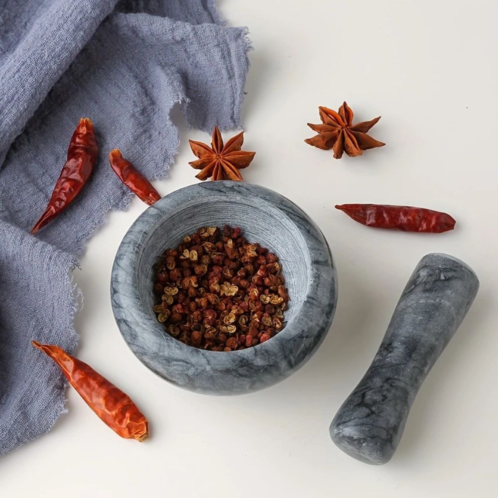 Lisslune | Marble Mortar and Pestle Set