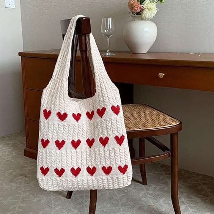 Lisslune | Knit Love Tote Bag
