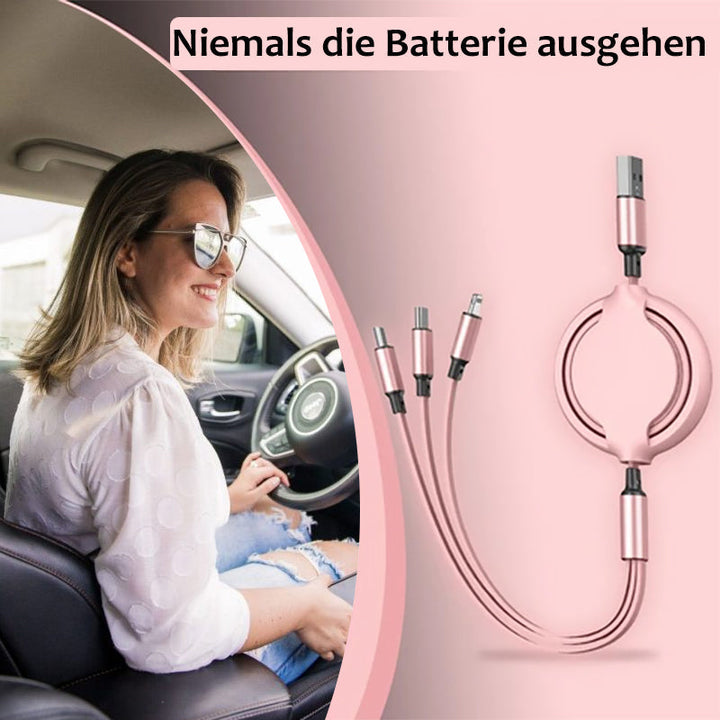 Lisslune | 3 in 1 telescopic charging cable