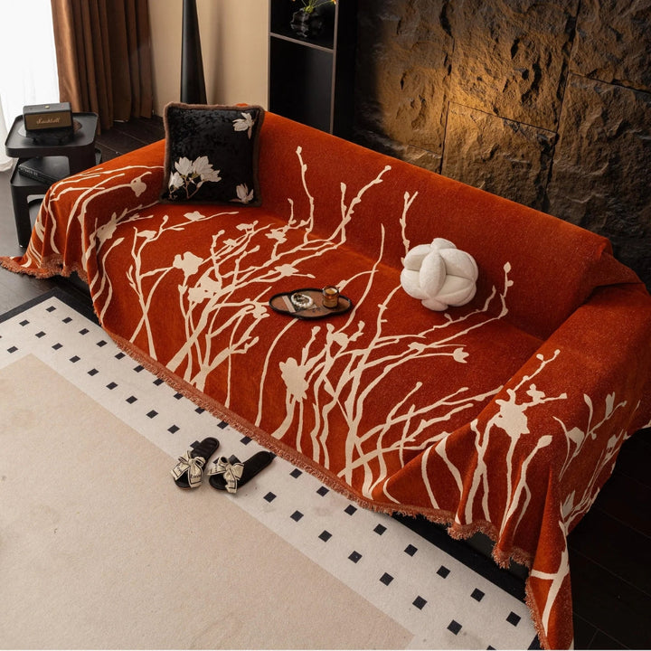 Lisslune | Twilight Branches Chenille Sofa Cover
