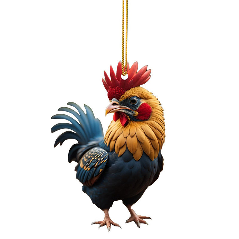 Lisslune | Cartoon Rooster Decorative Ornaments