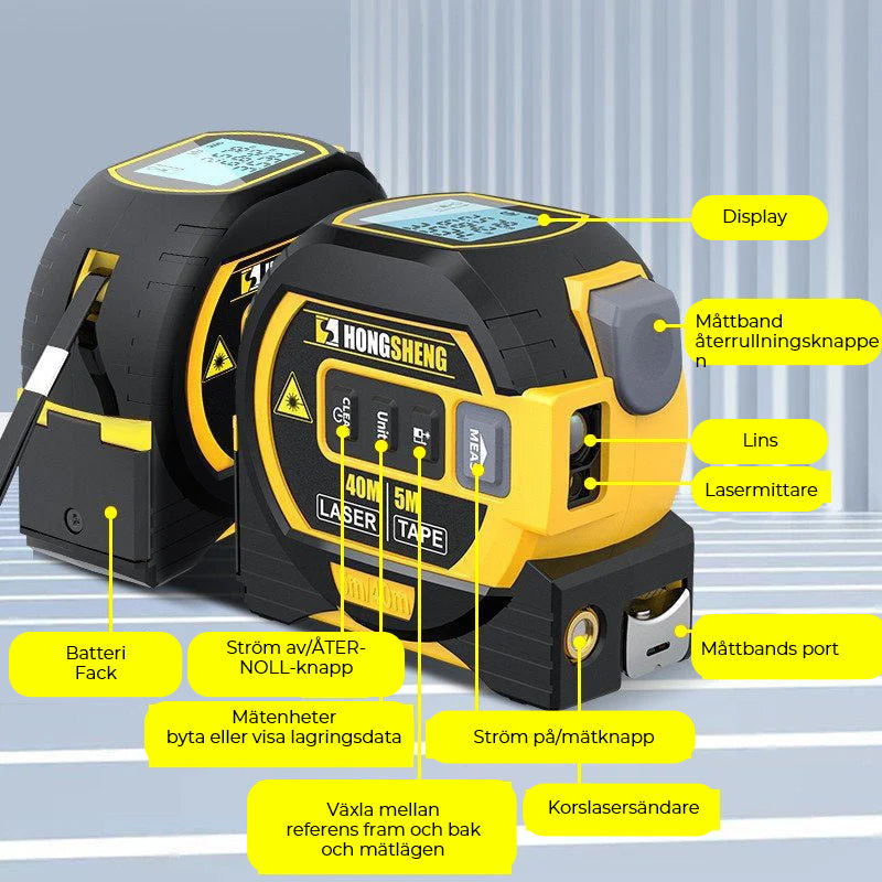 Lisslune | 3-in-1 Infrared Laser Band Measurement