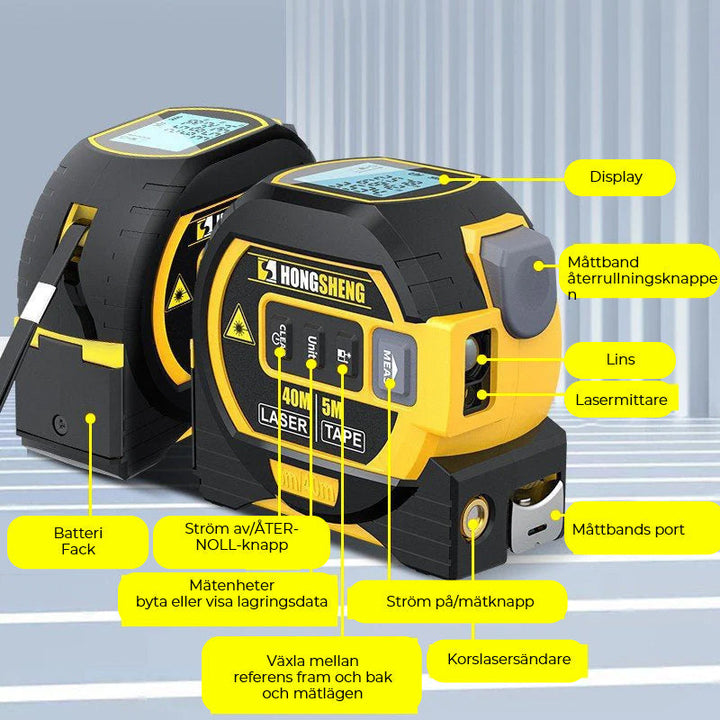 Lisslune | 3-in-1 Infrared Laser Band Measurement