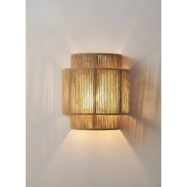 Lisslune | Modern Braided Rattan Wall Lamp