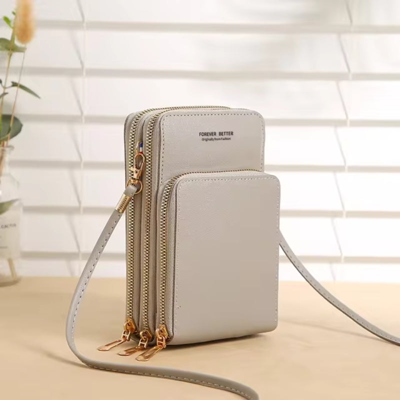 Lisslune | Leather Crossbody Phone Bag | Over-the-Shoulder Phone Bag