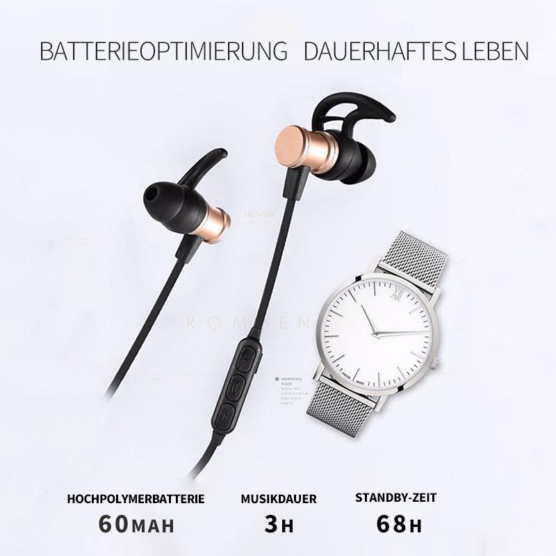 Lisslune | Bluetooth headphones, stereo in-ear earphones, secure fit for sports, gym, travel (waterproof, noise cancelling mic)