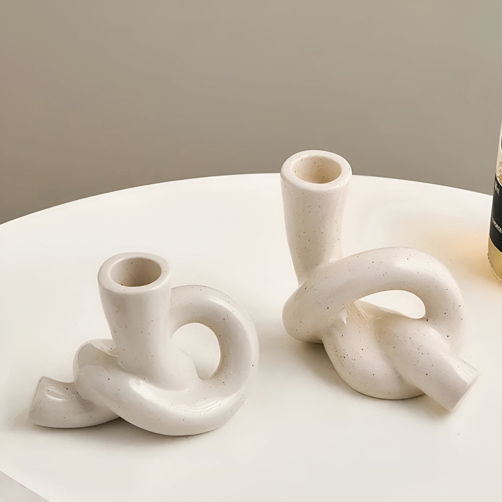 Lisslune | Knot Ceramic Candle Holder