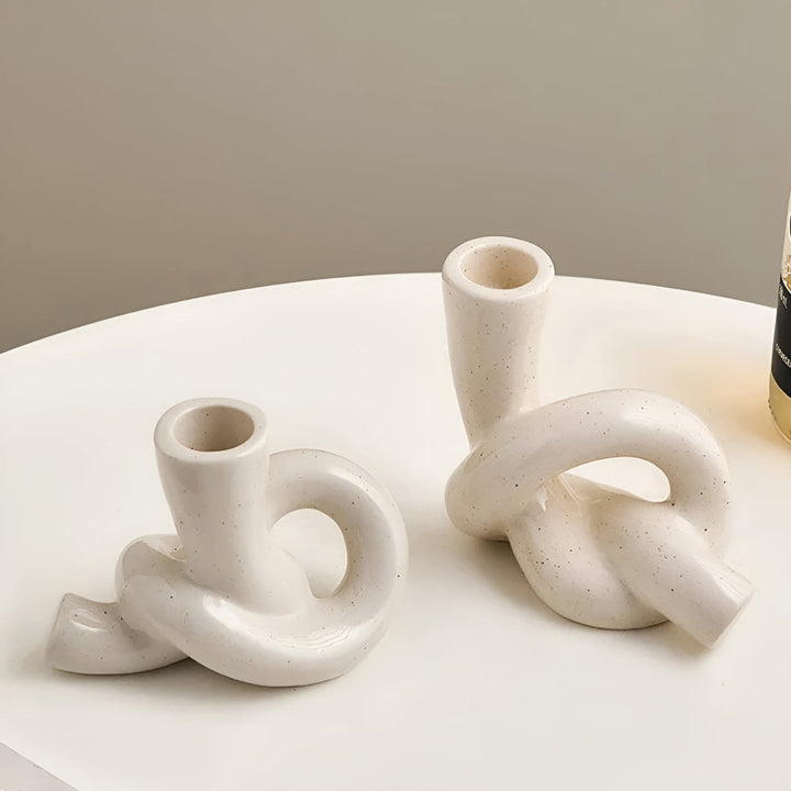 Lisslune | Knot Ceramic Candle Holder