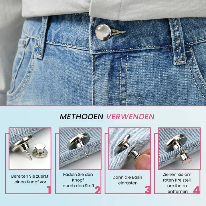 Lisslune | Removable Metal Jeans Button