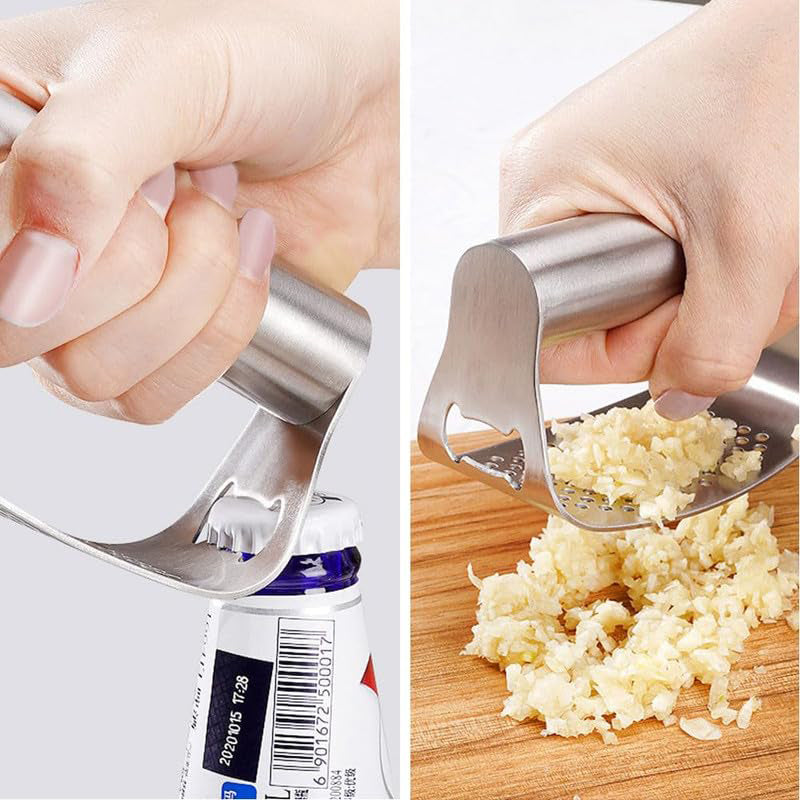 Lisslune | New garlic press made of stainless steel