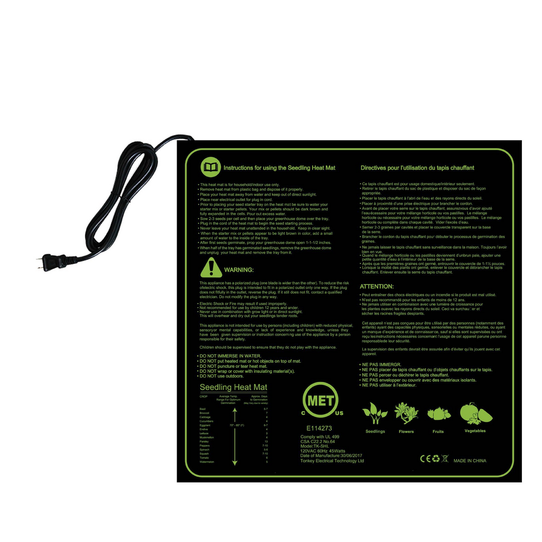 Lisslune | Heating mat for seedlings – Temperature control for faster germination and growth