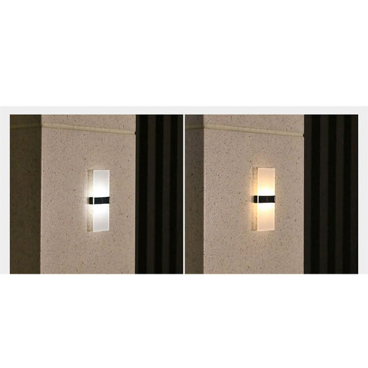 Lisslune | LumaZen Solar LED Wall Lamp | Weatherproof | Solar Powered Outdoor Lighting | Garden & Patio Decor