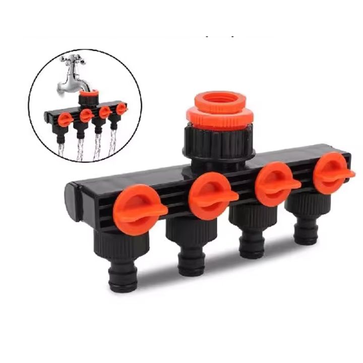 Lisslune | 4-Way Garden Hose Splitter – Efficient Irrigation for Your Garden