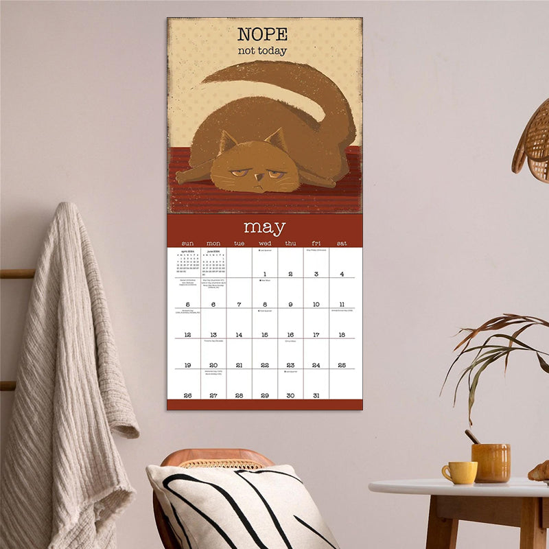 Lisslune | A Year of the Purring Cats 2024 Wall Calendar