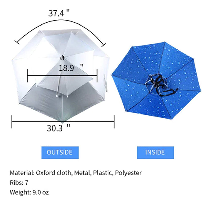 Lisslune | Outdoor Double-Layer Rain Umbrella Hat