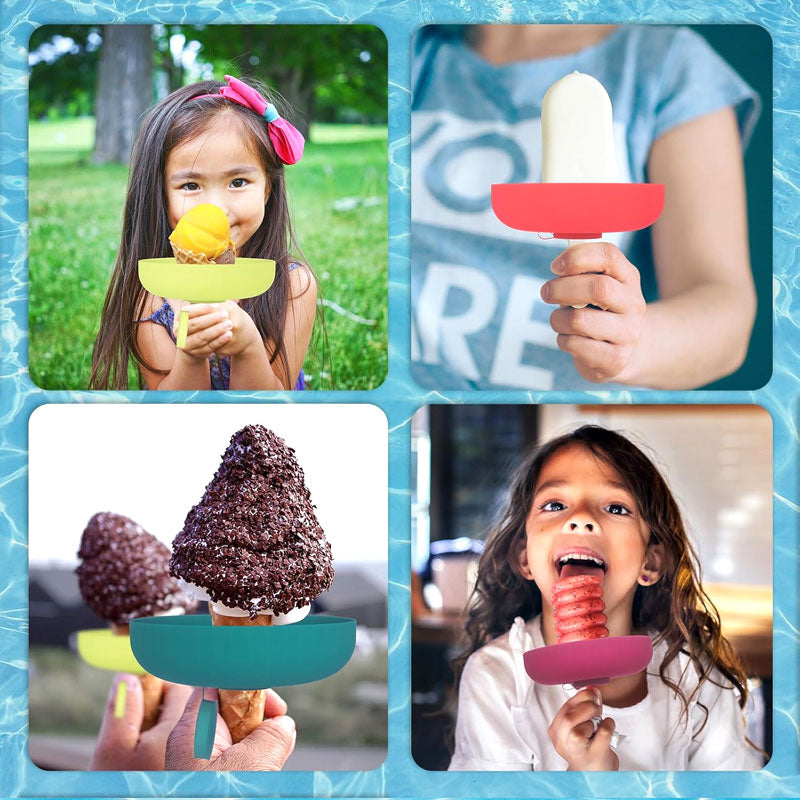 Lisslune | Silicone Ice Cream Holder – Drip Protection for Ice Lollies & Cones