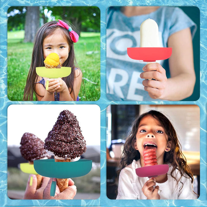 Lisslune | Silicone Ice Cream Holder – Drip Protection for Ice Lollies & Cones
