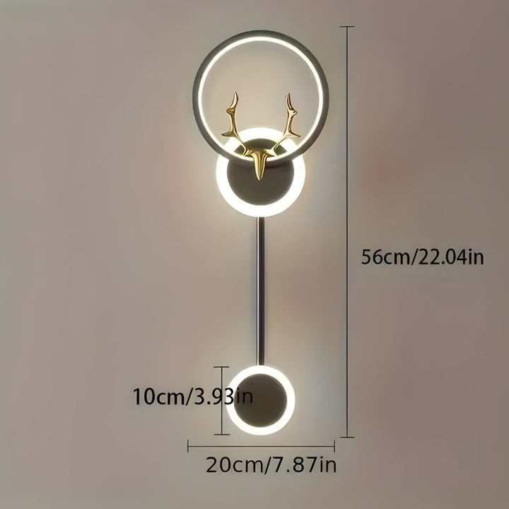 Lisslune | LumiNest – Elegant double wall lamp for minimalist and atmospheric lighting in the home