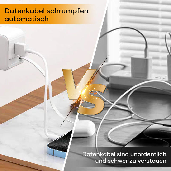Lisslune | Charger with retractable charging cable