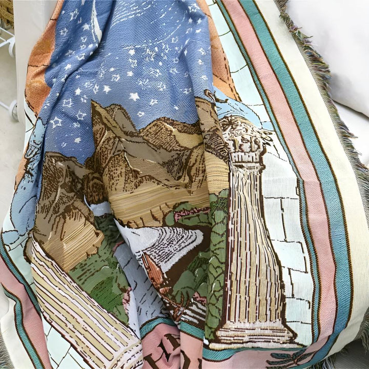Lisslune | Moon Tarot Tapestry Blanket
