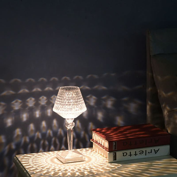 Lisslune | Rechargeable Crystal Lampshade Touch LED Lamp