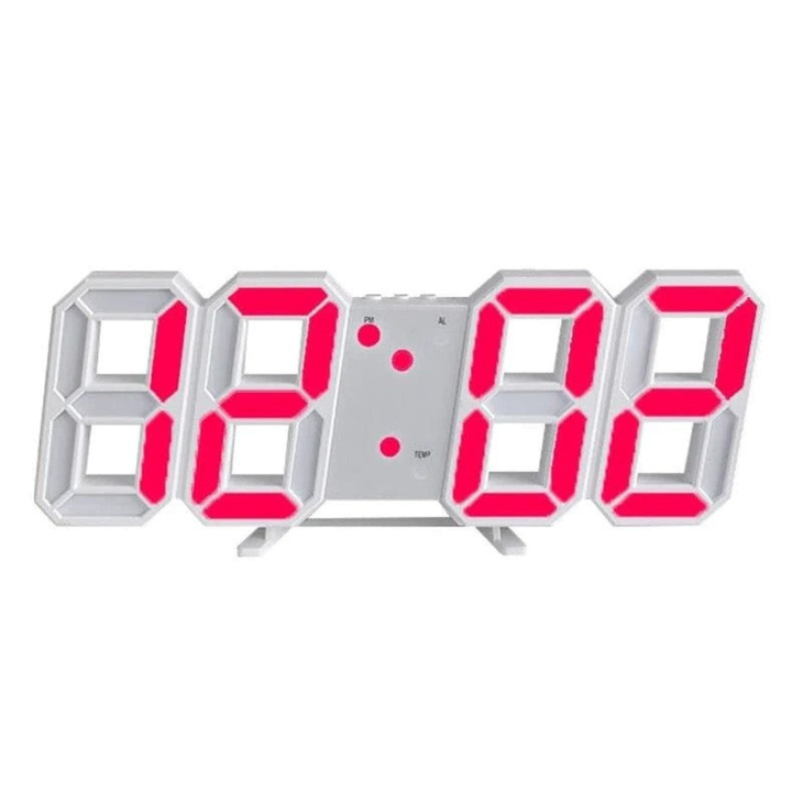 Lisslune | Modern 3D LED Wall Clock – Digital Eye‑Catching Display
