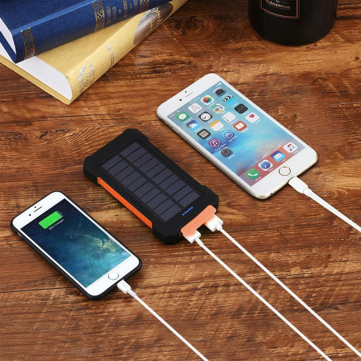 Lisslune | Waterproof Solar Energy Bank with Flashlight