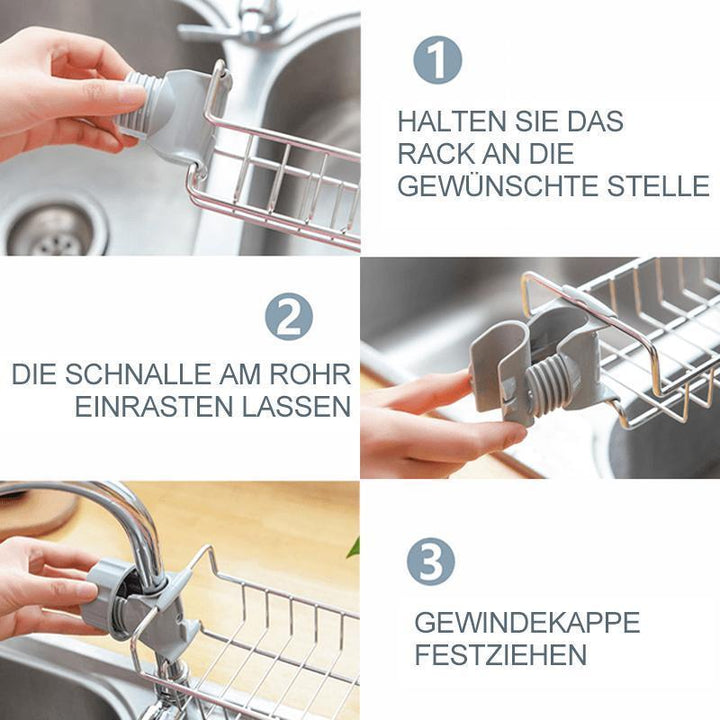 Lisslune | Sink Organizer Rack for Kitchen and Bathroom