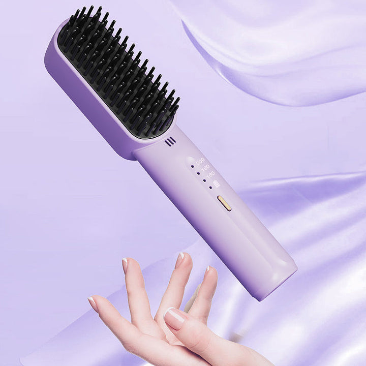 Lisslune | Portable negative ion hair straightener comb