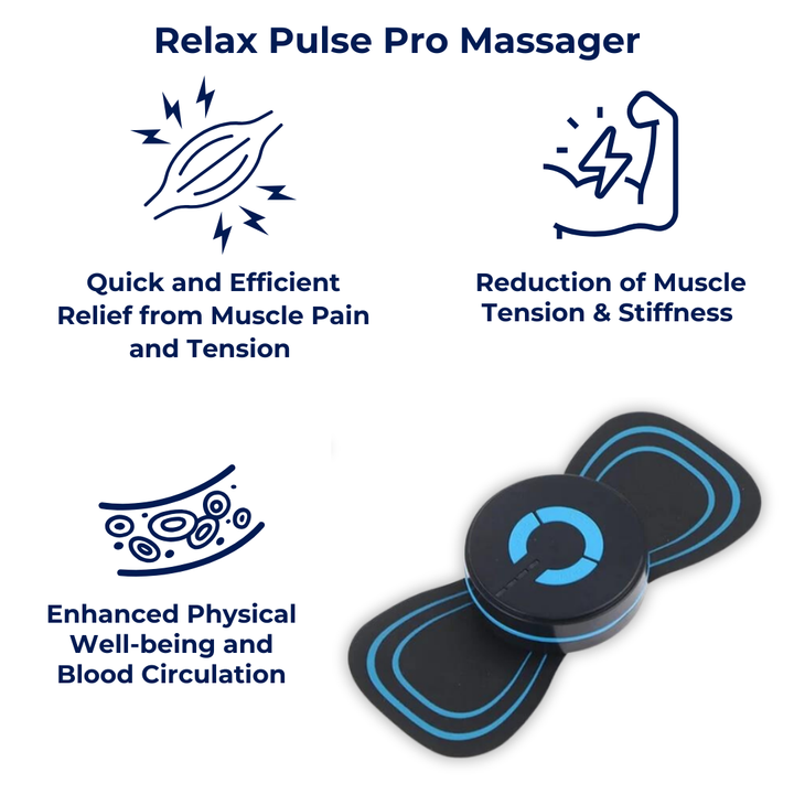 Lisslune | Deep Tissue Pulse Pro Massager with Heat Therapy for Muscle Relief and Relaxation at Home or Office